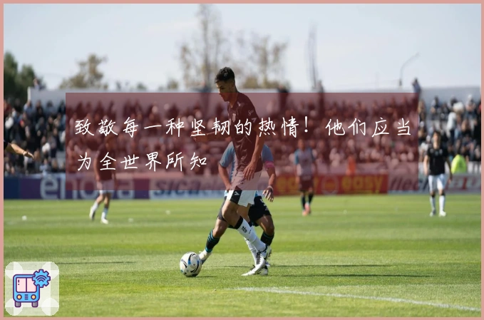 致敬每一种坚韧的热情！他们应当为全世界所知